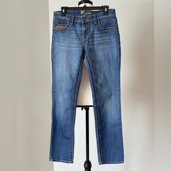 Kut from the Kloth size 6 Tabbed pocket straight leg denim jean pants - Picture 1 of 16